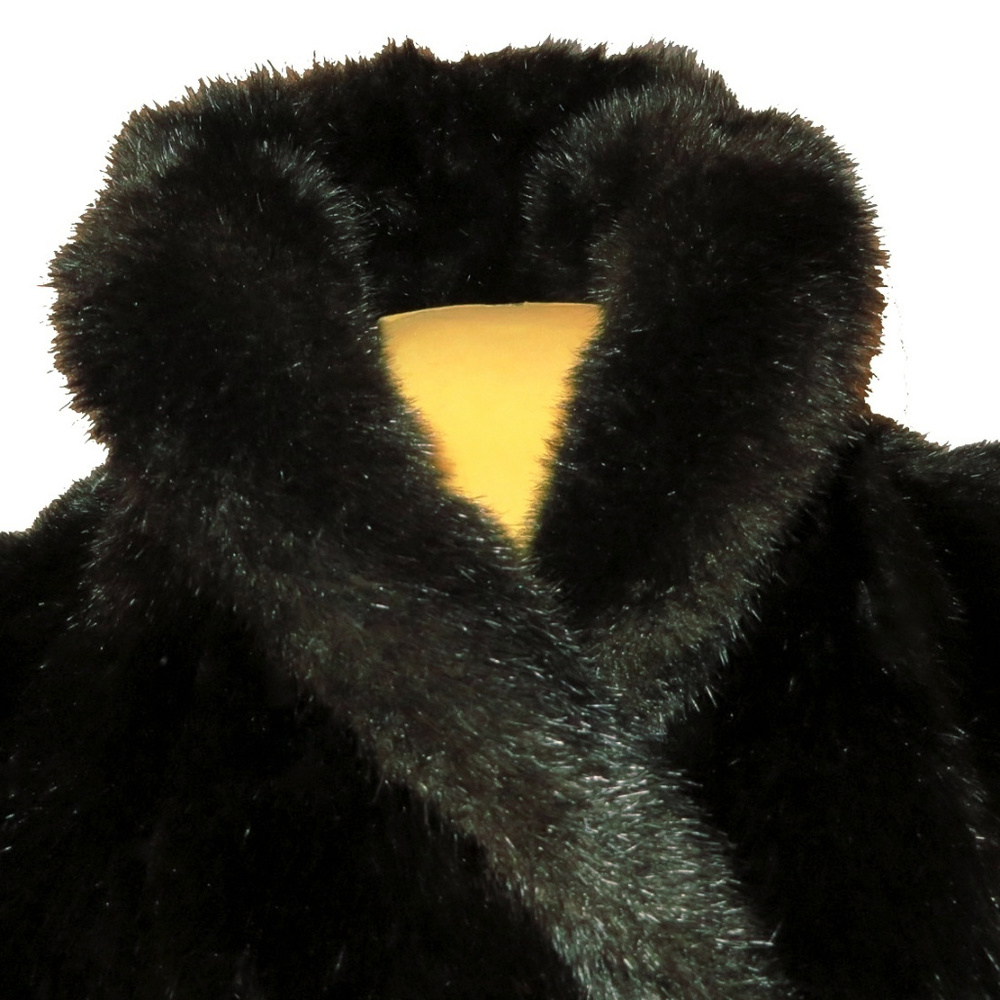 Plush Faux Fur Jacket Looks+Feels Real EUC M - XL